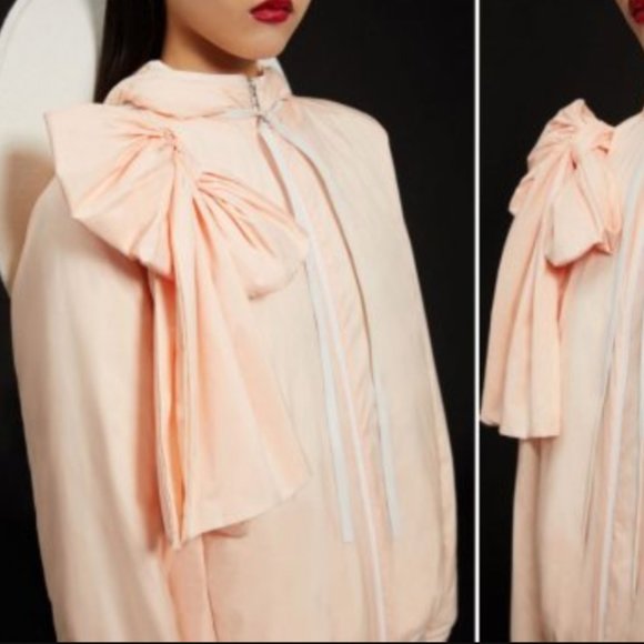 NWT Moncler Genius 4 SIMONE ROCHA "Annie" Down Jacket in Light Pink Sz 2 - Picture 10 of 10